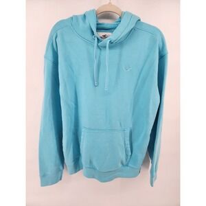 Hollister California Blue Pullover Hoodie Size L Surf Skate Beach Casual